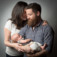 thomas paulet photographe naissance noir et blanc famille 10 jours bébé